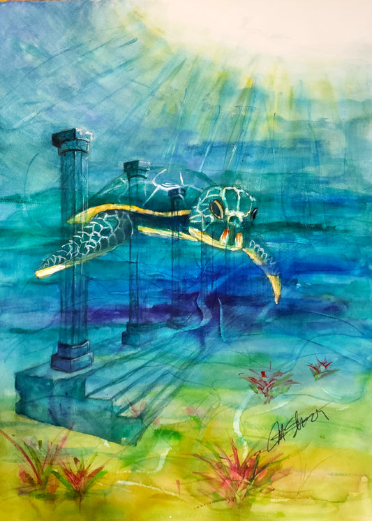 New Artwork & Exhibit - "Loggerhead Landing