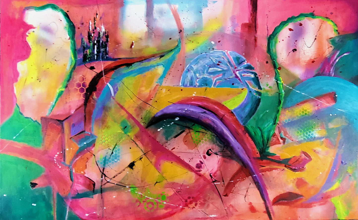 Tales From The Winding Road 48"x30"